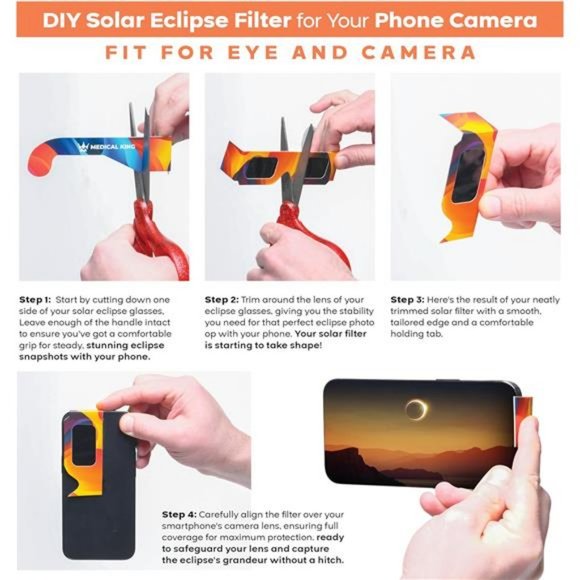 Solar Eclipse Glasses AAS Approved 2024 10 Pac) CE and ISO Certified Safe Shades - Picture 2 of 8